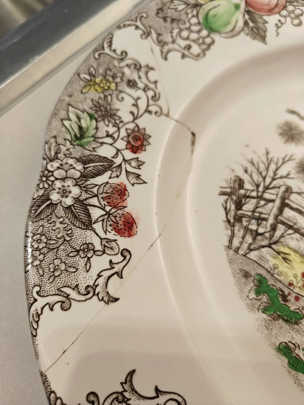 Vintage Turkey Serving Platter